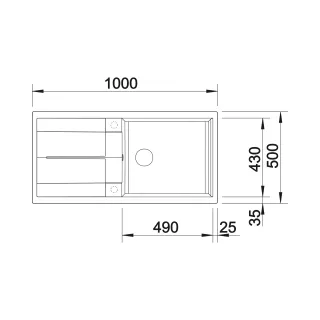 BLANCO METRA XL 6 S Silgranit delikatny biały odwracalny 527124