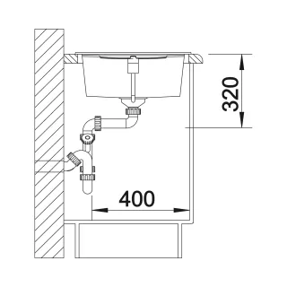 BLANCO METRA XL 6 S Silgranit delikatny biały odwracalny 527124