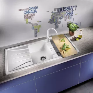 BLANCO SONA 5 S Silgranit wulkaniczny szary odwracalny 527334