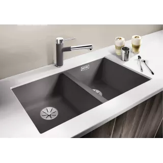 BLANCO SUBLINE 350/350-U Silgranit wulkaniczny szary, InFino 527347