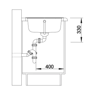 BLANCO ZIA 45 SL Silgranit wulkaniczny szary odwracalny 527384