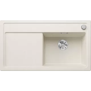 BLANCO ZENAR 5 S Silgranit delikatny biały prawa, korek...