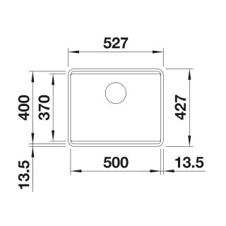 BLANCO ETAGON 500-F Silgranit wulkaniczny szary, InFino 527257