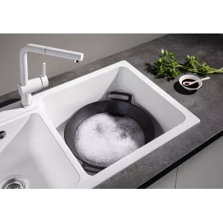 BLANCO NAYA 8 S Silgranit delikatny biały lewa 527131