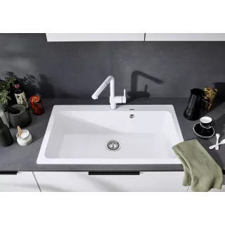 BLANCO NAYA XL 9 Silgranit delikatny biały 527133