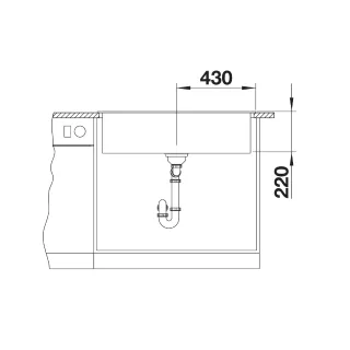 BLANCO NAYA XL 9 Silgranit delikatny biały 527133