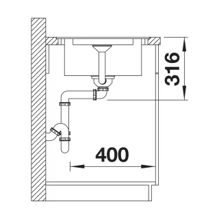 BLANCO ADIRA XL 6 S-F Silgranit czarny odwracalny, korek auto., InFino, mata stalowa składana 527625