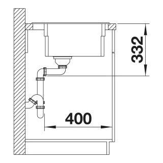 BLANCO ETAGON 6 Silgranit delikatny biały, bez armatury, szyny 527748