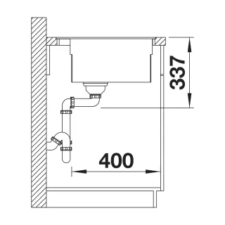 BLANCO ETAGON 6-F Silgranit delikatny biały, korek auto., InFino, szyny 527681