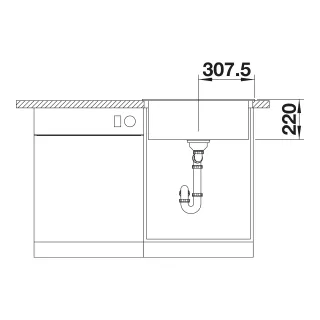 BLANCO PLEON 6 Silgranit biały, bez armatury 527775
