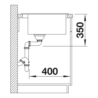 BLANCO PLEON 8 Silgranit czarny, bez armatury 527778