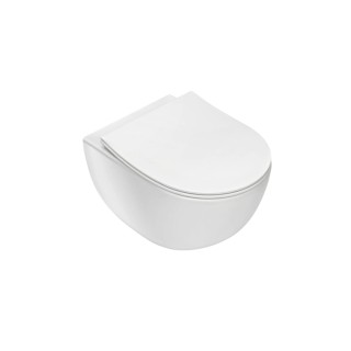 Deante Peonia miska WC bezkołnierzowa 50 cm biała CDE 6ZPW
