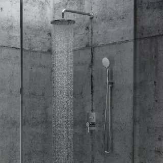 Omnires ramię prysznicowe ścienne, 40 cm, chrom połysk RA01K-XCR