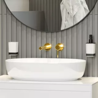 Excellent Pi Bateria umywalkowa podtynkowa Złota AREX.1214GL