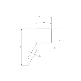 Deante Silia Kubek wiszący Złoty ADI_Z911