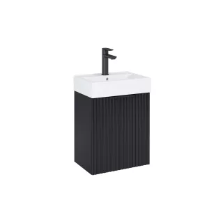 Roca REEF Zestaw łazienkowy Unik 45 cm, czarny mat (bez...