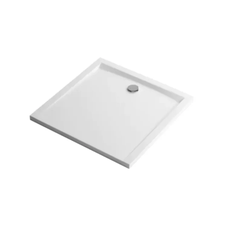 Excellent Forma Brodzik kwadratowy 90x90x4 cm Biały BREX.FOR09WHN