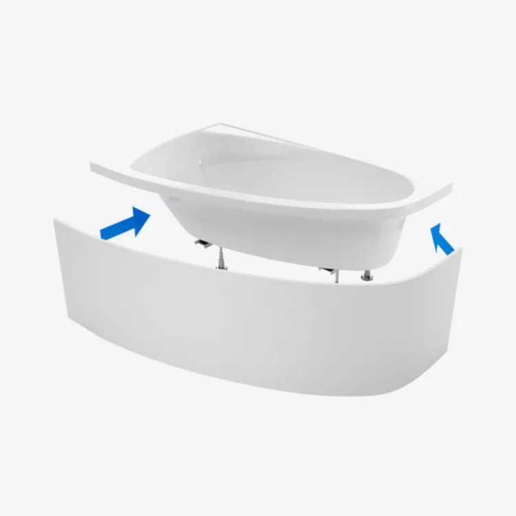 Excellent Flex System Obudowa do zabudowy wanien płytkami OBEX.N.250WH