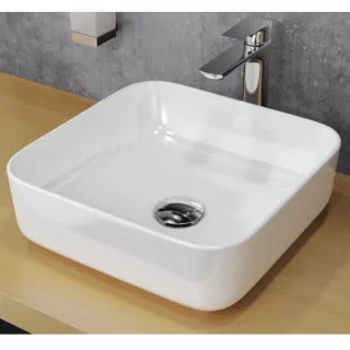 Excellent Cori 38 Umywalka nablatowa 38,5x38,5 cm Biała CEAC.2201.WH