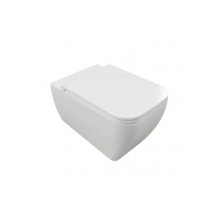 Excellent Quadra No-Rim Komplet WC z deską wolnoopadającą 55x36 cm biały CESD.WCQDRS.K.WH