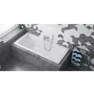 Excellent Aquaria Wanna prostokątna Aquaria 170X75cm Biała WAEX.AQU17WH