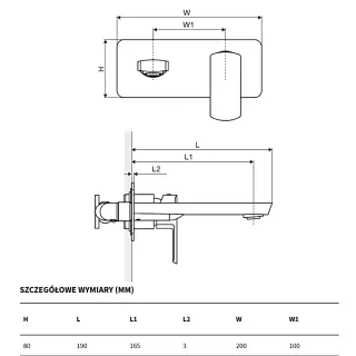 Excellent Pride Bateria umywalkowa Chrom AREX.4015CR
