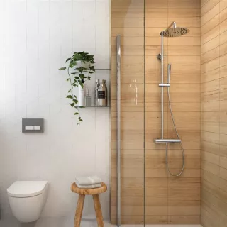 Deante Arnika Zestaw prysznicowy z deszczownicą Chrom