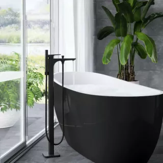 Excellent Keria Bateria wannowa wolnostojąca Czarna AREX.2055BL