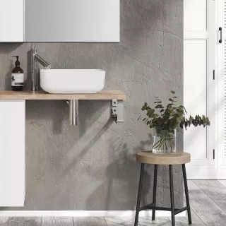 Elita Podpora blatu 43x15cm Chrom