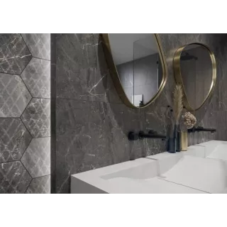 Paradyż MARVELSTONE GREY HEKSAGON GRES SZKL. MAT. 19,8X17,1 G1