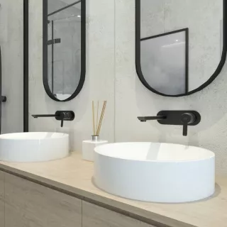 Deante Arnika Bateria umywalkowa podtynkowa Czarna