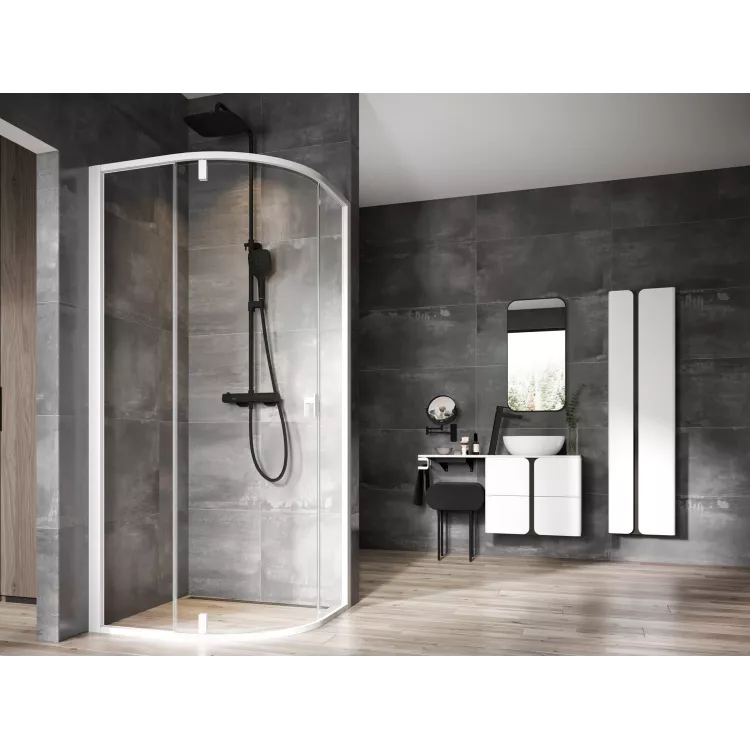 Ravak Kabiny prysznicowe Nexty NSKK3 90x90, biała mat+szkło transparent 3O677E01Z1