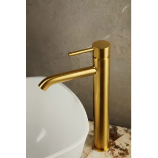 KFA Armatura MOZA BRUSHED GOLD bateria umywalkowa nablatowa 5032-612-31