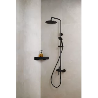 KFA Armatura MOZA BLACK deszczownia z baterią natryskową 5036-910-81