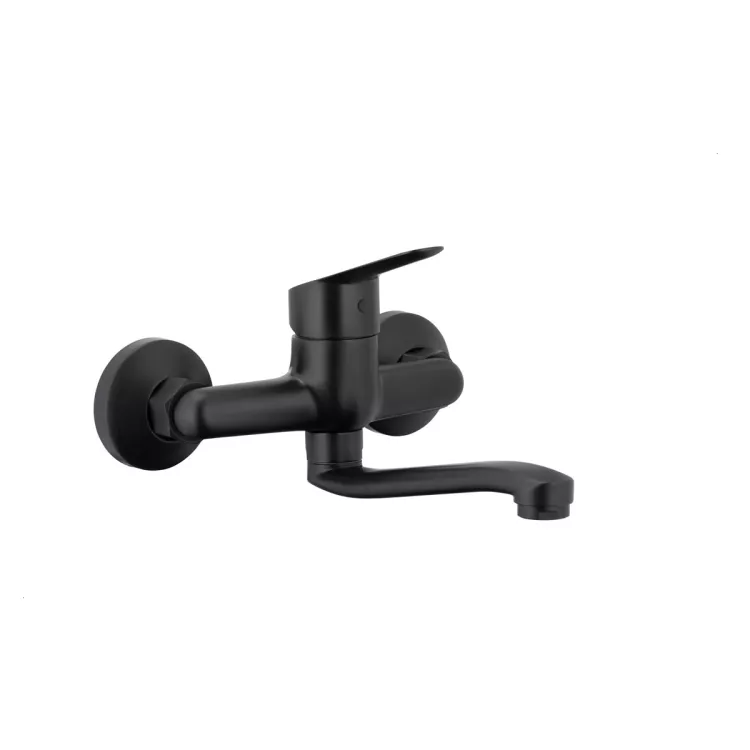 KFA Armatura SPARC BLACK bateria umywalkowa ścienna 5410-810-81