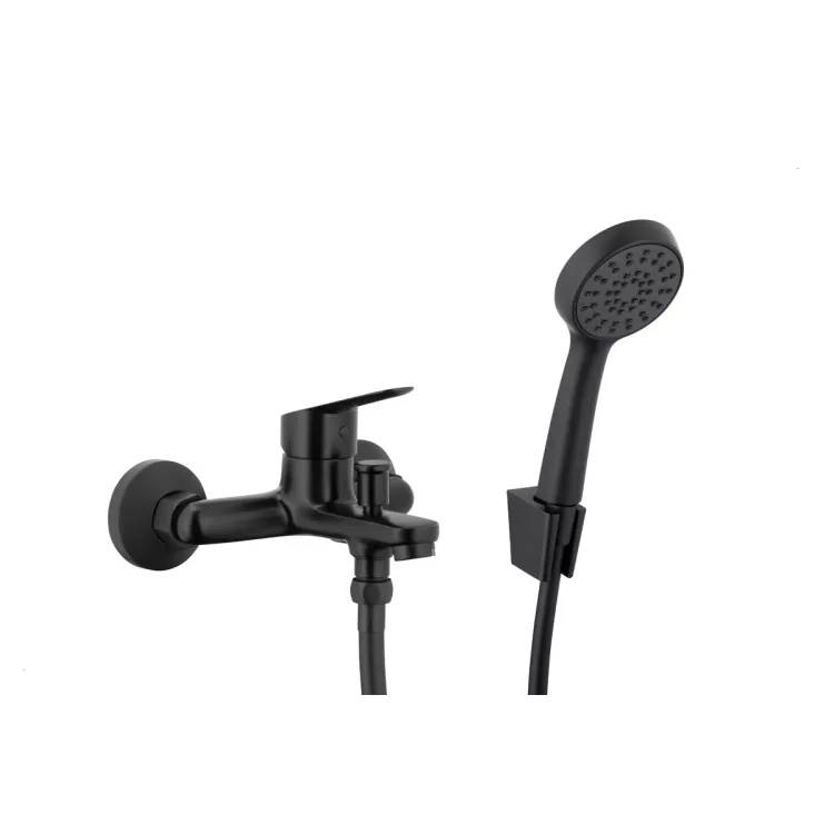 KFA Armatura SPARC BLACK bateria wannowa z natryskiem punktowym 5414-510-81