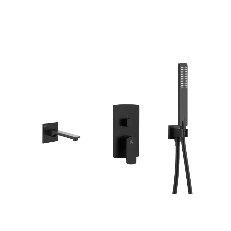 KFA Armatura MOKAIT BLACK zestaw wannowy podtynkowy z baterią 3-funkcyjną 5539-401-81 KFA Armatura MOKAIT BLACK zestaw wannowy podtynkowy z baterią 3-funkcyjną 5539-401-81