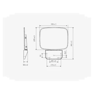 Excellent Seduro Siedzsko przysznicowe Czarne DOAC.1501BL
