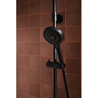 KFA Armatura OTAVA BLACK deszczownia z baterią natryskową 5556-910-81
