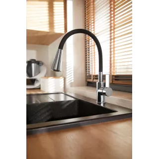 KFA Armatura RUMBA DUO bateria kuchenna z beżową wylewką 6553-925-51