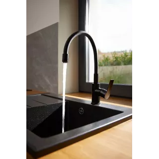 KFA Armatura RUMBA BLACK bateria kuchenna 6553-915-81