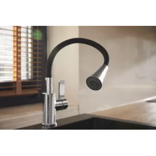 KFA Armatura RUMBA DUO bateria kuchenna z szarą wylewką 6553-925-63