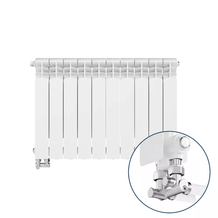 KFA Armatura Grzejnik aluminiowy G500F/D 10-elementowy 789-103-44