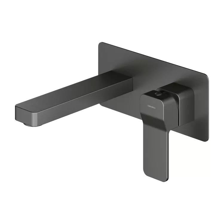 Omnires SLIDE bateria umywalkowa podtynkowa, grafit szczotkowany SL7715GR