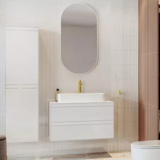 Excellent Seria Pi bateria umywalkowa niska Złota AREX.1201GL