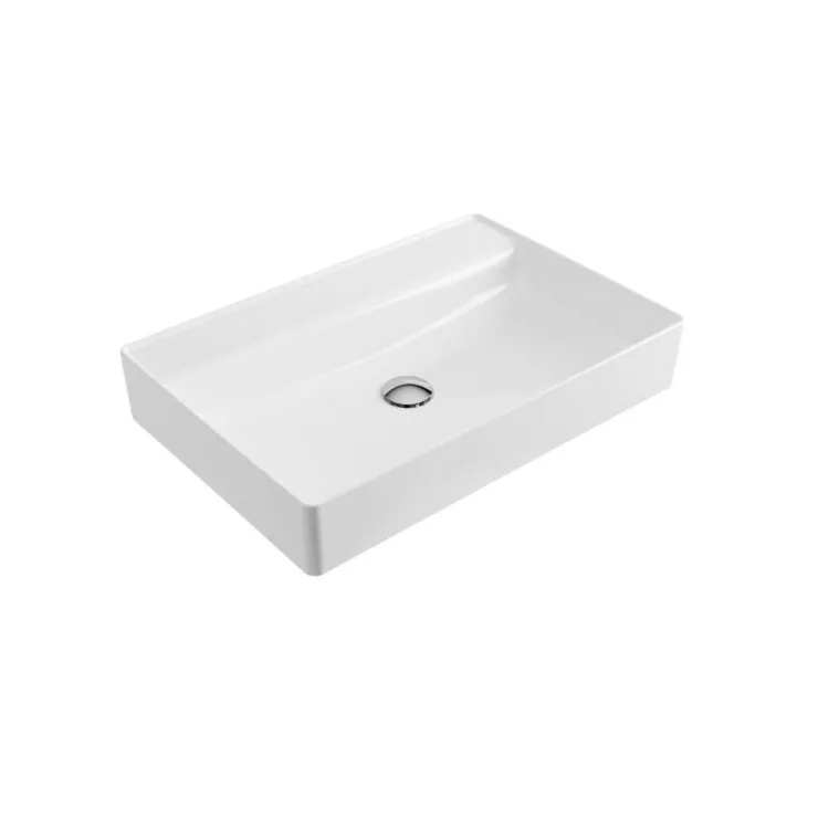 Excellent Rima 2.0 Umywalka nablatowa prostokątna Biała 60x40 cm CEEX.4902.600.WH Excellent Rima 2.0 Umywalka nablatowa prostokątna Biała 60x40 cm CEEX.4902.600.WH