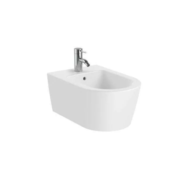 Roca Inspira Round bidet podwieszany z otworem 37 x 56 x 25 cm biały z zestawem montażowym A357525000