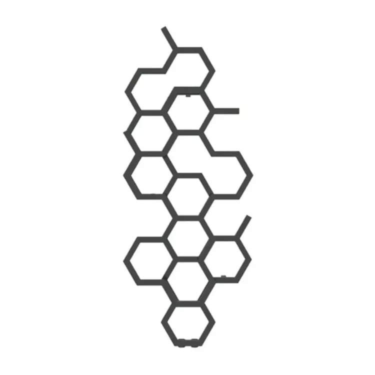 Terma Hex Grzejnik łazienkowy 122X48.6 cm heban