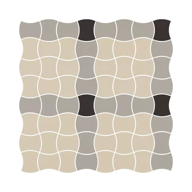 Paradyż MODERNIZM GRYS MOZAIKA PRASOWANA K.3,6X4,4 MIX A 30,86X30,86 G1