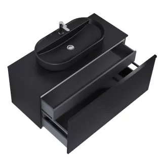 Elita Blat marmurowy 120,2x49,4x1,5cm Czarny mat 168398